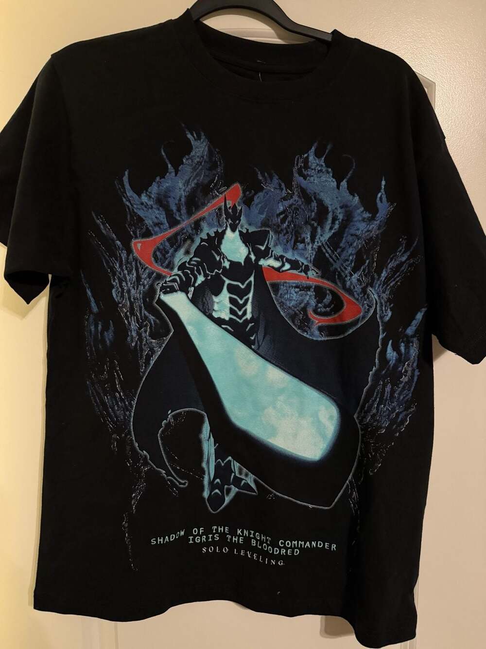 Solo Leveling Igris the Bloodred Shadow of the Knight Commander Black Graphic T-